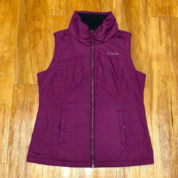 Columbia Sportswear Maroon Polyester Vest Size Medium - Picture 1 of 7